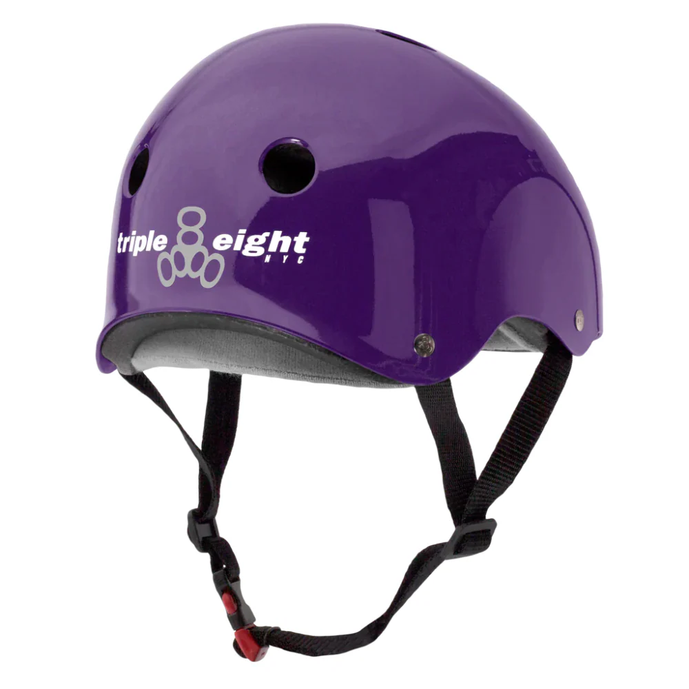 Triple 8 THE Certified Helmet SS Purple Gloss - Image 4